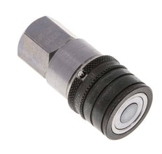 Steel DN 6.3 Flat Face Hydraulic Socket G 1/4 inch Female Threads ISO 16028 CEJN D 16.2mm