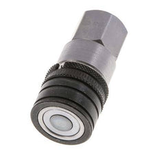 Steel DN 6.3 Flat Face Hydraulic Socket G 1/4 inch Female Threads ISO 16028 CEJN D 16.2mm