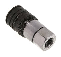 Steel DN 10 Flat Face Hydraulic Socket G 3/8 inch Female Threads ISO 16028 CEJN D 19.7mm
