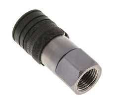 Steel DN 10 Flat Face Hydraulic Socket G 1/2 inch Female Threads ISO 16028 CEJN D 19.7mm
