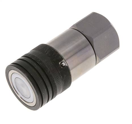 Steel DN 19 Flat Face Hydraulic Socket G 3/4 inch Female Threads ISO 16028 CEJN D 30mm