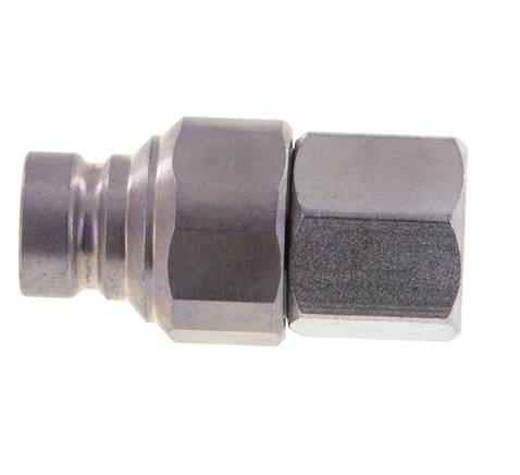 Steel DN 6.3 Flat Face Hydraulic Plug G 1/4 inch Female Threads ISO 16028 CEJN D 16.2mm