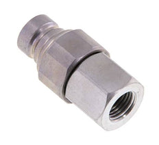 Steel DN 6.3 Flat Face Hydraulic Plug G 1/4 inch Female Threads ISO 16028 CEJN D 16.2mm