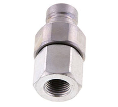 Steel DN 6.3 Flat Face Hydraulic Plug G 1/4 inch Female Threads ISO 16028 CEJN D 16.2mm