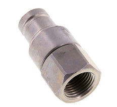 Steel DN 10 Flat Face Hydraulic Plug G 1/2 inch Female Threads ISO 16028 CEJN D 19.7mm