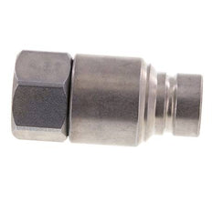 Steel DN 12.5 Flat Face Hydraulic Plug G 1/2 inch Female Threads ISO 16028 CEJN D 24.5mm