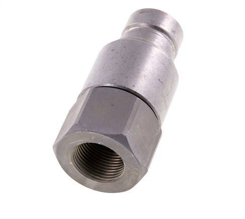 Steel DN 19 Flat Face Hydraulic Plug G 3/4 inch Female Threads ISO 16028 CEJN D 30mm