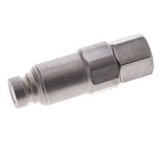 Steel DN 6.3 Flat Face Hydraulic Plug G 1/4 inch Female Threads ISO 16028 CEJN Pressure Eliminator D 16.2mm