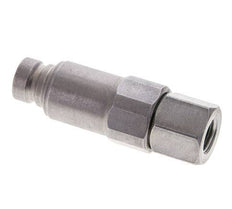 Steel DN 6.3 Flat Face Hydraulic Plug G 1/4 inch Female Threads ISO 16028 CEJN Pressure Eliminator D 16.2mm