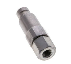 Steel DN 6.3 Flat Face Hydraulic Plug G 1/4 inch Female Threads ISO 16028 CEJN Pressure Eliminator D 16.2mm
