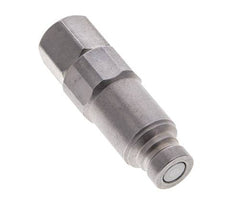 Steel DN 6.3 Flat Face Hydraulic Plug G 1/4 inch Female Threads ISO 16028 CEJN Pressure Eliminator D 16.2mm