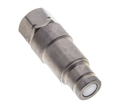 Steel DN 10 Flat Face Hydraulic Plug G 3/8 inch Female Threads ISO 16028 CEJN Pressure Eliminator D 19.7mm