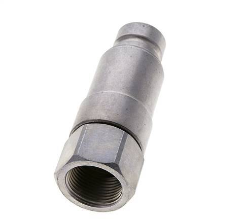 Steel DN 12.5 Flat Face Hydraulic Plug G 3/4 inch Female Threads ISO 16028 CEJN Pressure Eliminator D 24.5mm