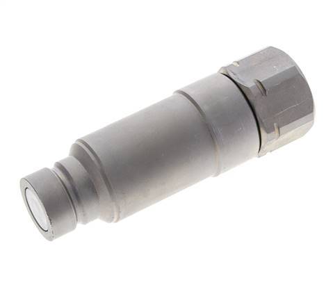 Steel DN 19 Flat Face Hydraulic Plug G 3/4 inch Female Threads ISO 16028 CEJN Pressure Eliminator D 30mm