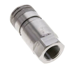 Stainless Steel DN 12 Flat Face Hydraulic Socket G 3/4 inch Female Threads ISO 16028 D 24.5mm