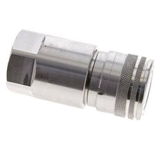 Stainless Steel DN 12 Flat Face Hydraulic Socket G 3/4 inch Female Threads ISO 16028 D 24.5mm