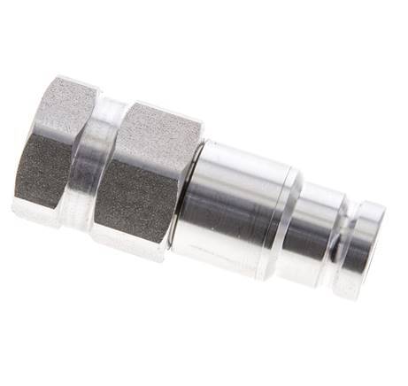 Stainless Steel DN 10 Flat Face Hydraulic Plug G 1/2 inch Female Threads ISO 16028 D 19.7mm