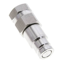 Stainless Steel DN 10 Flat Face Hydraulic Plug G 1/2 inch Female Threads ISO 16028 D 19.7mm