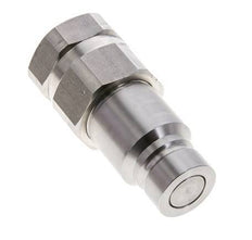 Stainless Steel DN 12 Flat Face Hydraulic Plug G 1/2 inch Female Threads ISO 16028 D 24.5mm
