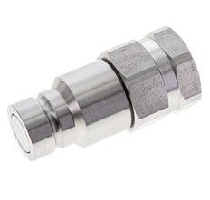 Stainless Steel DN 16 Flat Face Hydraulic Plug G 1 inch Female Threads ISO 16028 D 30mm