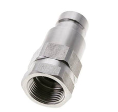 Stainless Steel DN 16 Flat Face Hydraulic Plug G 1 inch Female Threads ISO 16028 D 30mm