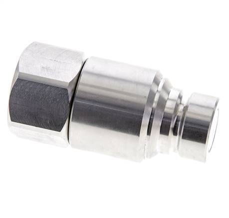 Stainless Steel DN 12 Flat Face Hydraulic Plug G 3/4 inch Female Threads ISO 16028 CEJN D 24.5mm