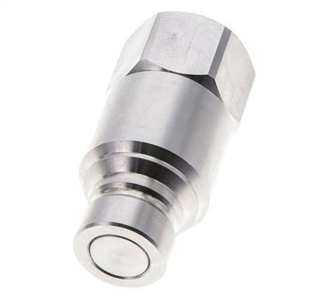 Stainless Steel DN 12 Flat Face Hydraulic Plug G 3/4 inch Female Threads ISO 16028 CEJN D 24.5mm