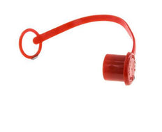 19.7 mm Plastic Dust Protection Cap For Coupling plug with Chain [2 Pieces]