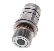 Steel DN 8.7 Flat Face Hydraulic Socket G 3/8 inch Female Threads ISO 16028 D M30 x 2