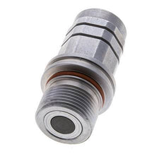 Steel DN 8.7 Flat Face Hydraulic Socket G 1/2 inch Female Threads ISO 16028 D M30 x 2