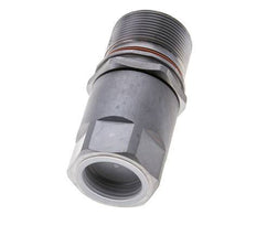 Steel DN 15 Flat Face Hydraulic Socket G 1 inch Female Threads ISO 16028 D M43 x 2