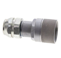 Steel DN 8.7 Flat Face Hydraulic Plug G 3/8 inch Female Threads ISO 16028 D M30 x 2