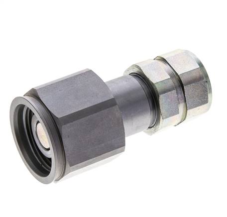 Steel DN 8.7 Flat Face Hydraulic Plug G 1/2 inch Female Threads ISO 16028 D M30 x 2
