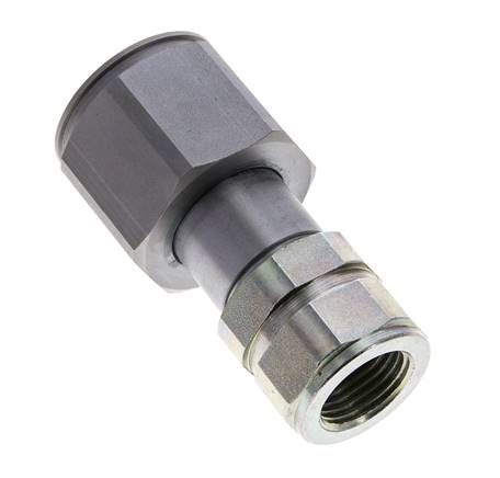 Steel DN 8.7 Flat Face Hydraulic Plug G 1/2 inch Female Threads ISO 16028 D M30 x 2