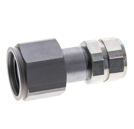 Steel DN 8.7 Flat Face Hydraulic Plug G 1/2 inch Female Threads ISO 16028 D M30 x 2