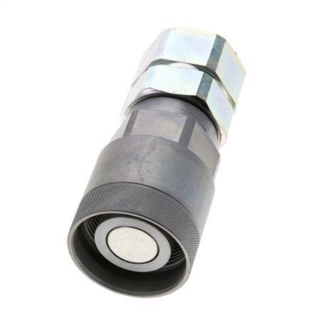 Steel DN 15 Flat Face Hydraulic Plug G 3/4 inch Female Threads ISO 16028 D M43 x 2