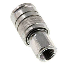 Steel DN 10 Hydraulic Coupling Socket M18x1.5 Female Threads ISO 7241-1 A D 17.3mm