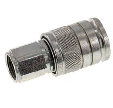 Steel DN 10 Hydraulic Coupling Socket M18x1.5 Female Threads ISO 7241-1 A D 17.3mm