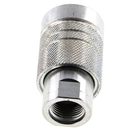 Steel DN 10 Hydraulic Coupling Socket G 3/8 inch Female Threads ISO 7241-1 A D 16mm