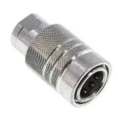 Steel DN 10 Hydraulic Coupling Socket G 3/8 inch Female Threads ISO 7241-1 A D 16mm