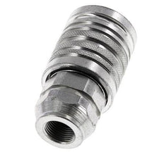 Steel DN 12.5 Hydraulic Coupling Socket G 3/8 inch Female Threads ISO 7241-1 A D 20.5mm
