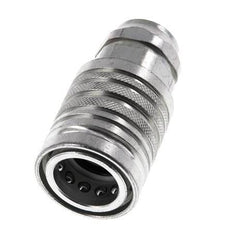 Steel DN 12.5 Hydraulic Coupling Socket G 3/8 inch Female Threads ISO 7241-1 A D 20.5mm