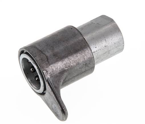 Steel DN 12.5 Hydraulic Coupling Socket M22x1.5 Female Threads ISO 7241-1 A UNIMOG D 20.5mm