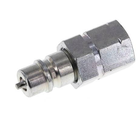 Steel DN 6.3 Hydraulic Coupling Plug G 1/4 inch Female Threads ISO 7241-1 A D 12mm