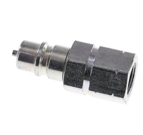 Steel DN 6.3 Hydraulic Coupling Plug G 1/4 inch Female Threads ISO 7241-1 A D 12mm
