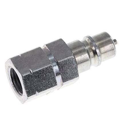 Steel DN 6.3 Hydraulic Coupling Plug G 1/4 inch Female Threads ISO 7241-1 A D 12mm