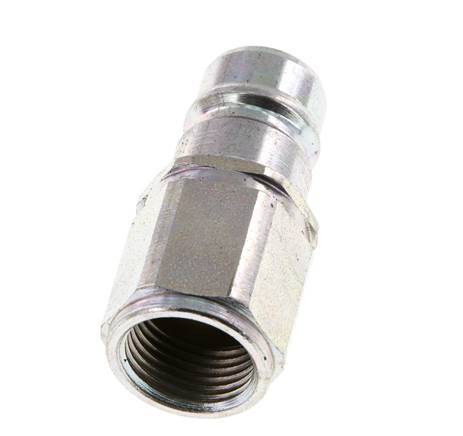 Steel DN 10 Hydraulic Coupling Plug M18x1.5 Female Threads ISO 7241-1 A D 17.3mm