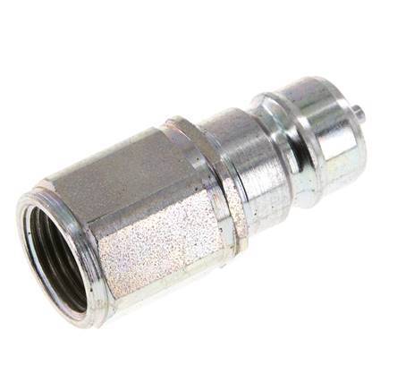 Steel DN 10 Hydraulic Coupling Plug M18x1.5 Female Threads ISO 7241-1 A D 17.3mm