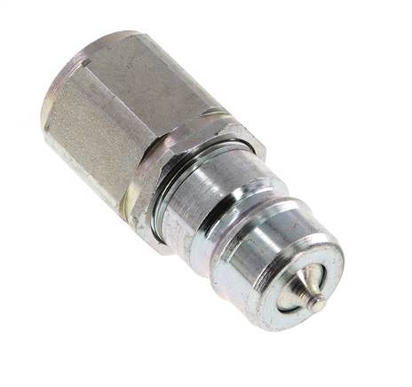 Steel DN 10 Hydraulic Coupling Plug G 3/8 inch Female Threads ISO 7241-1 A D 17.3mm