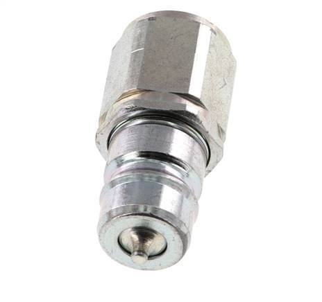 Steel DN 10 Hydraulic Coupling Plug G 3/8 inch Female Threads ISO 7241-1 A D 17.3mm